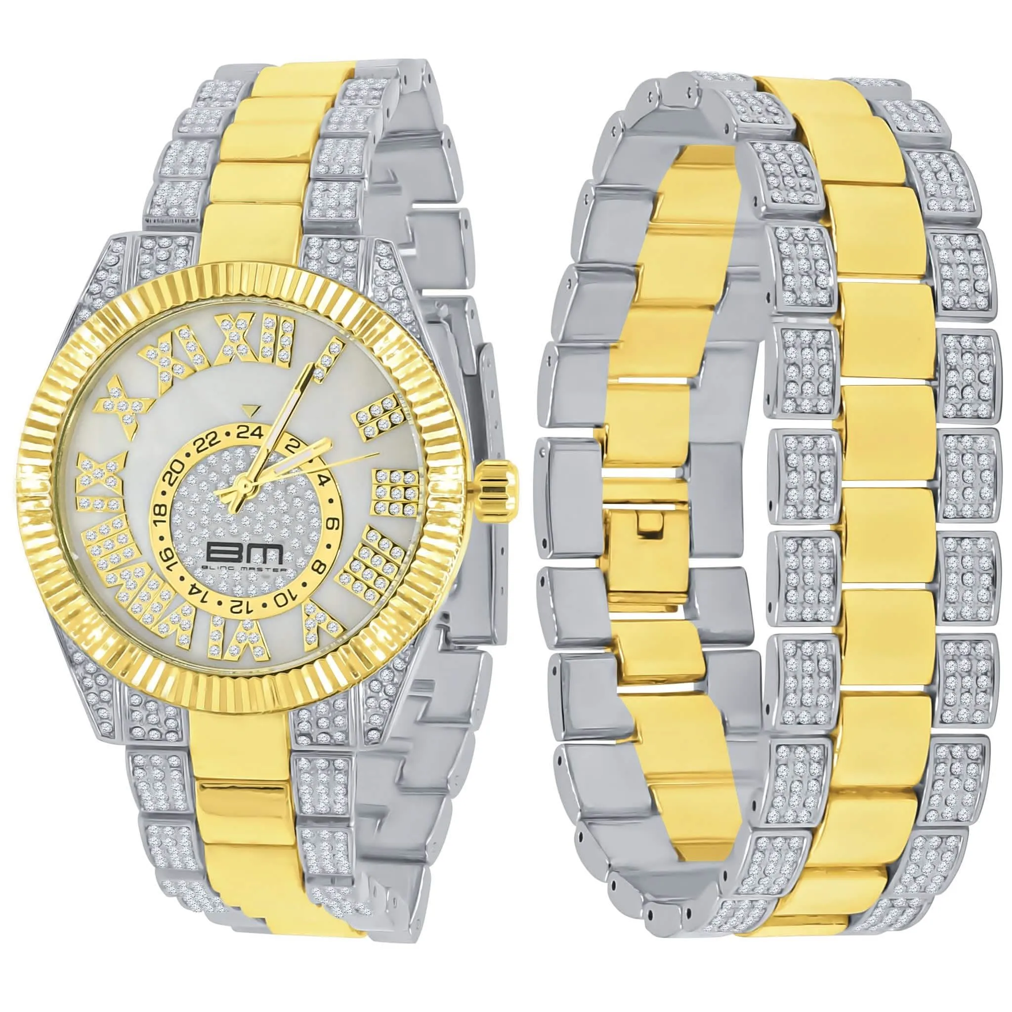 LUXURIOUS CRYSTAL WATCH AND BRACELET COLLECTION