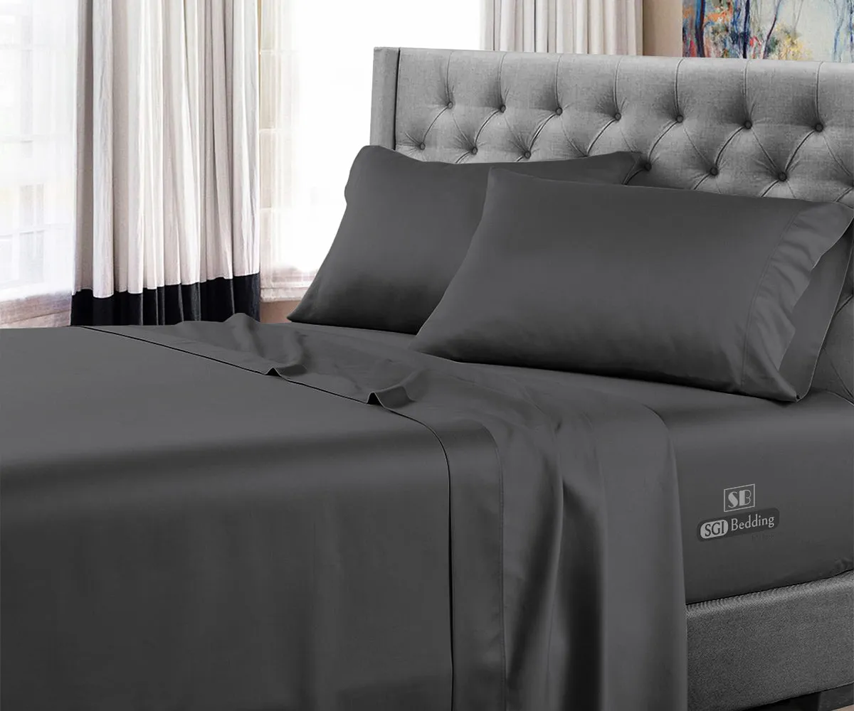 Luxurious Dark Grey Sheet Set