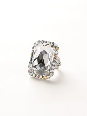 Luxurious Emerald-Cut Cocktail Ring - RBT69ASRW