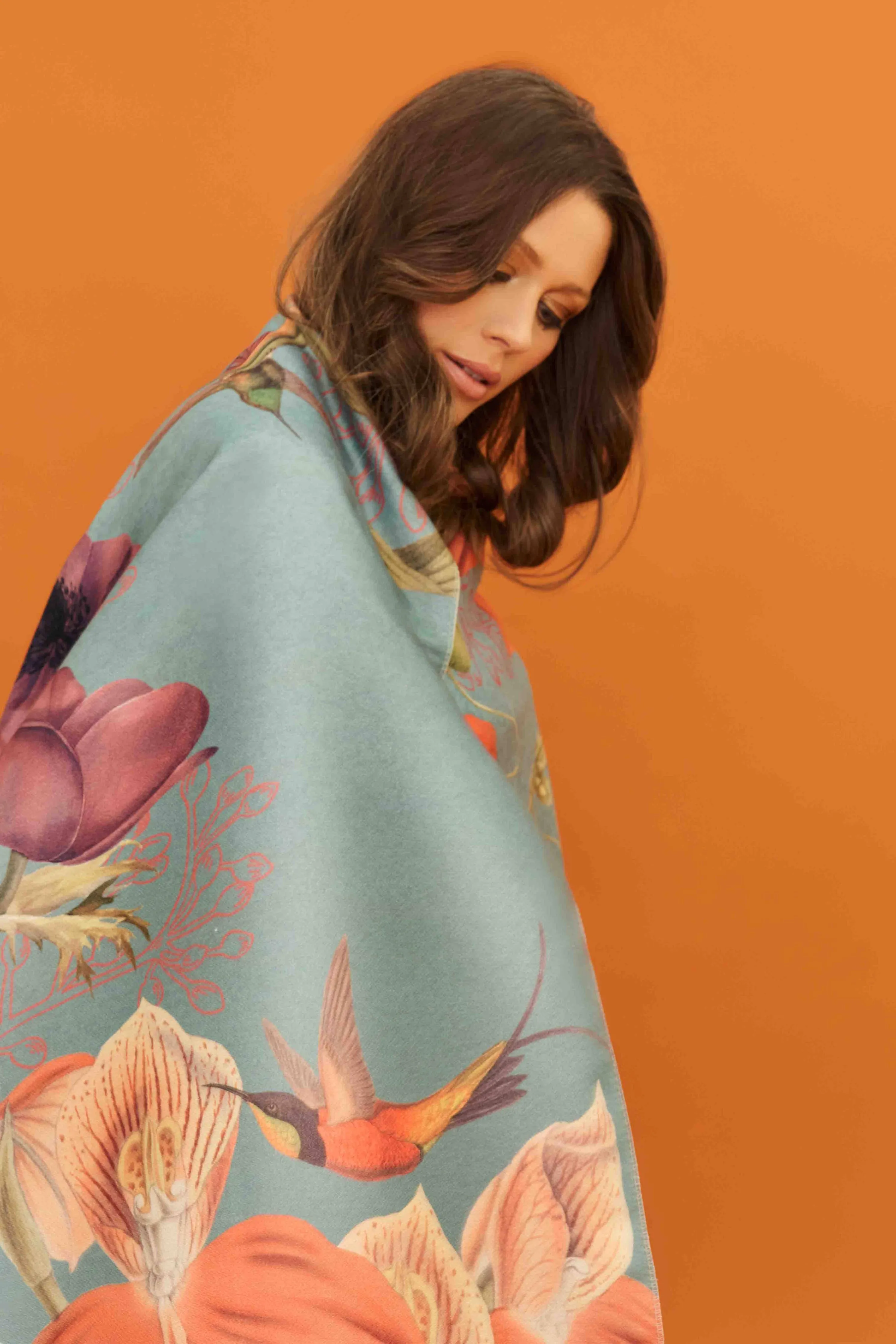 Luxurious Hummingbird at Dusk Scarf