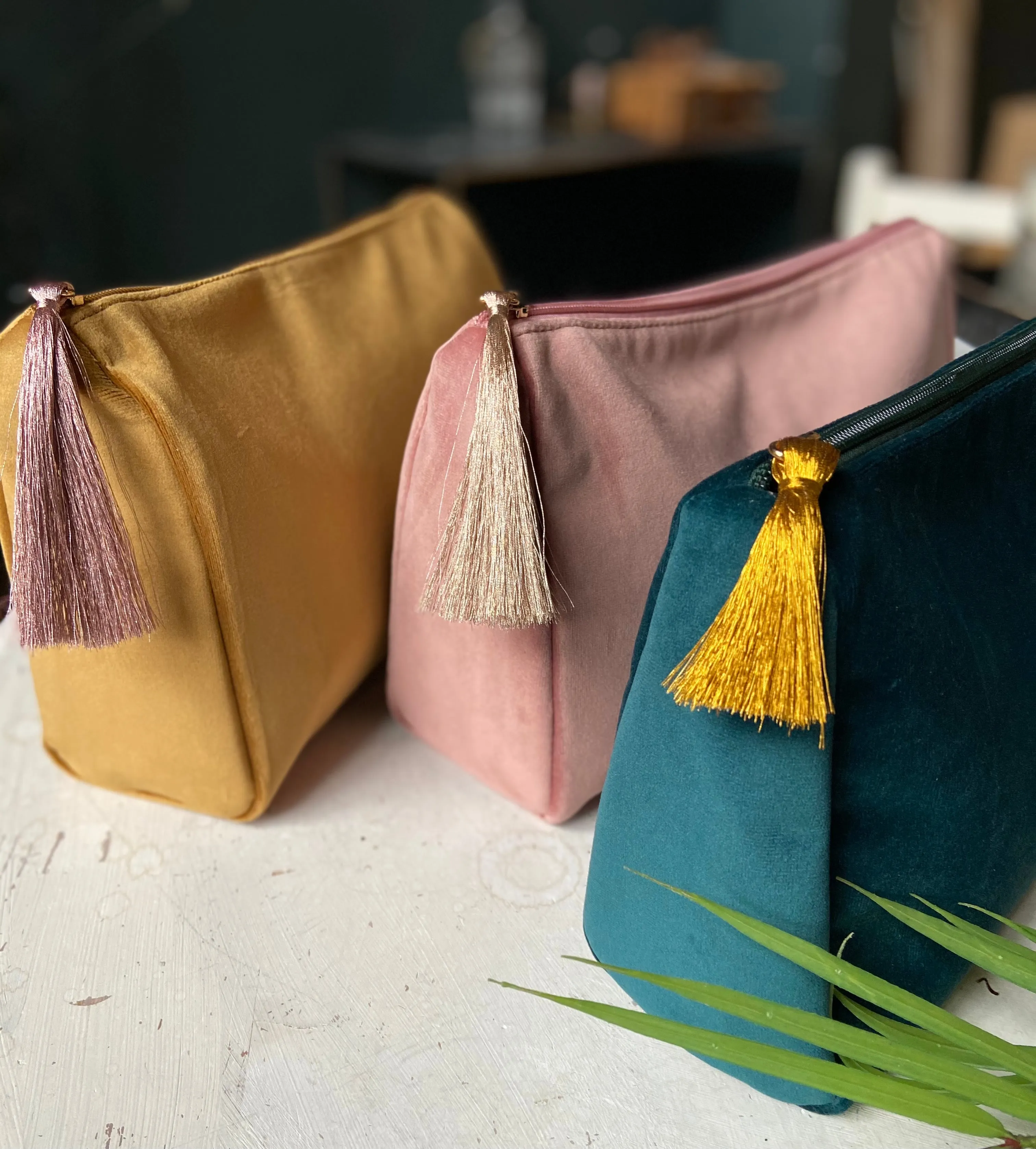 Luxurious Monogrammed Wash Bag in Three Colours