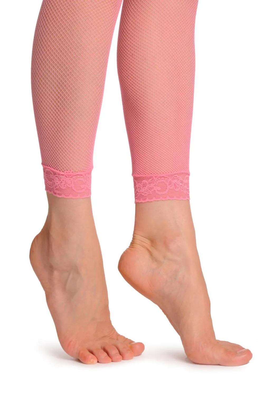 Luxurious Pink Small Mesh Footless
