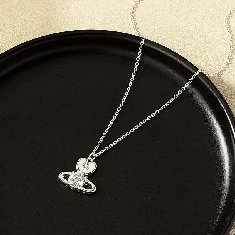 Luxurious Planet Pendant Necklace with Vienna Verve Design