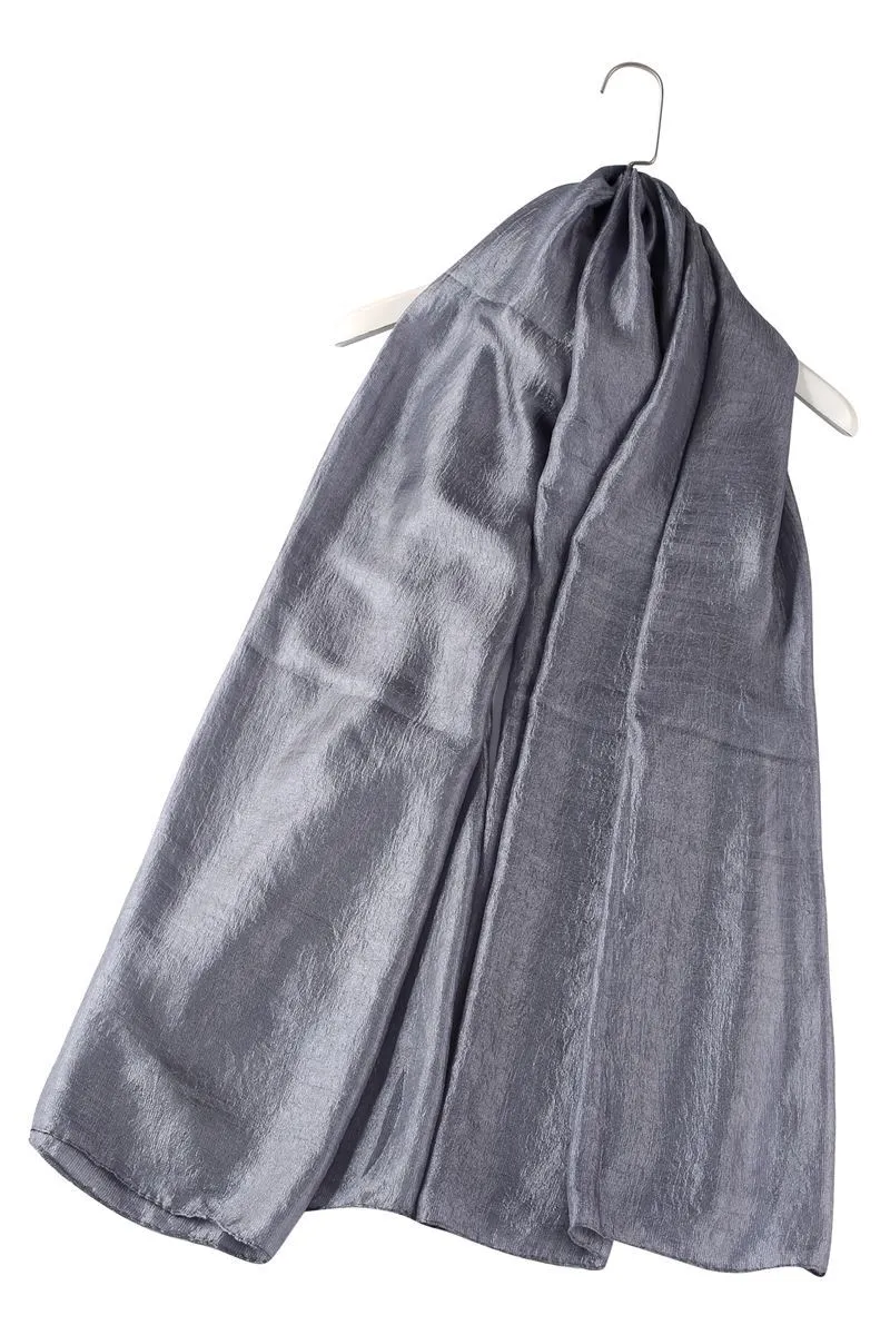 Luxurious Sheen Plain Scarf