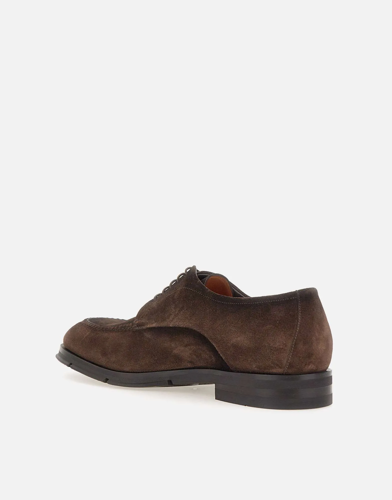 Luxurious Suede Lace-Ups in Dark Brown