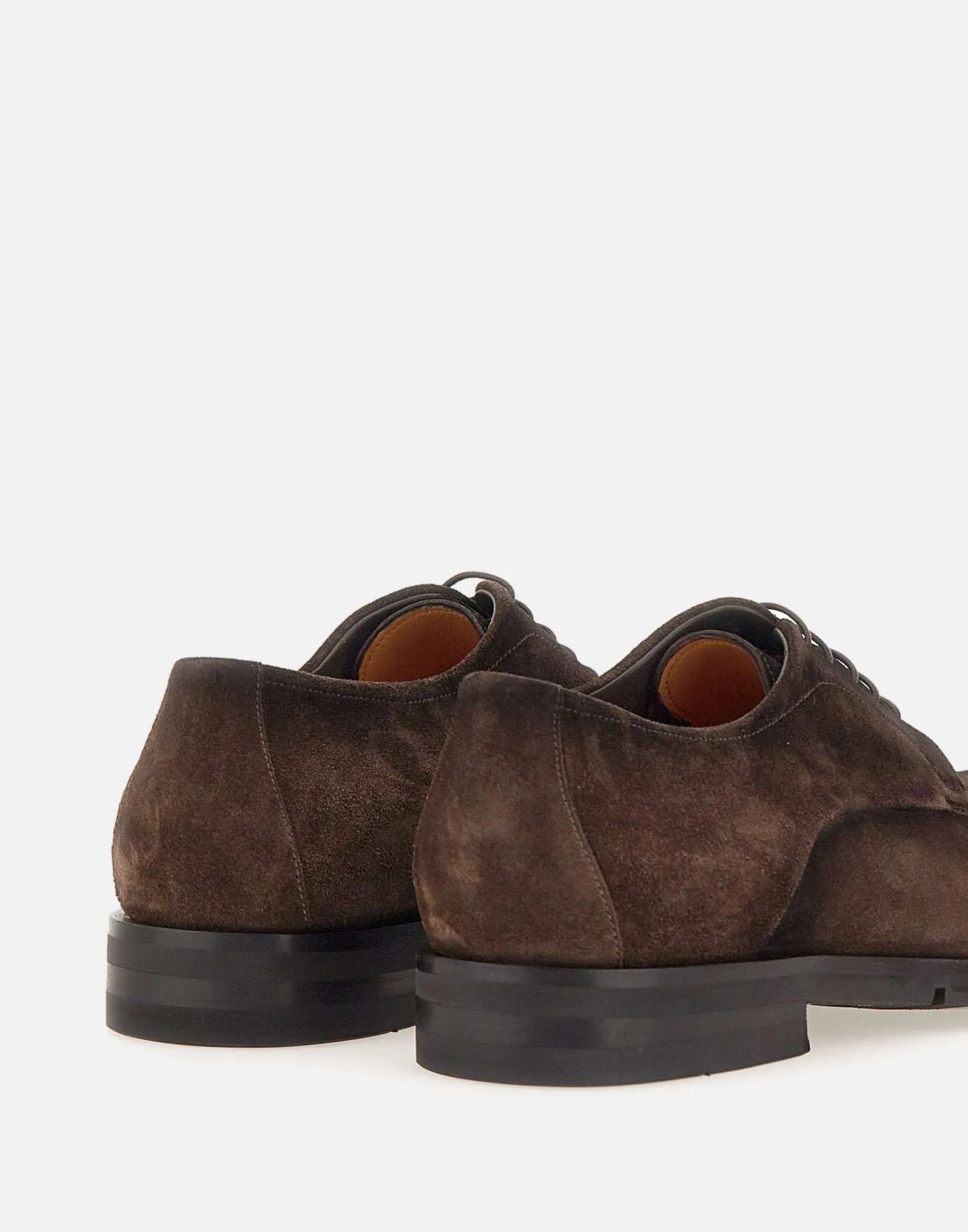 Luxurious Suede Lace-Ups in Dark Brown