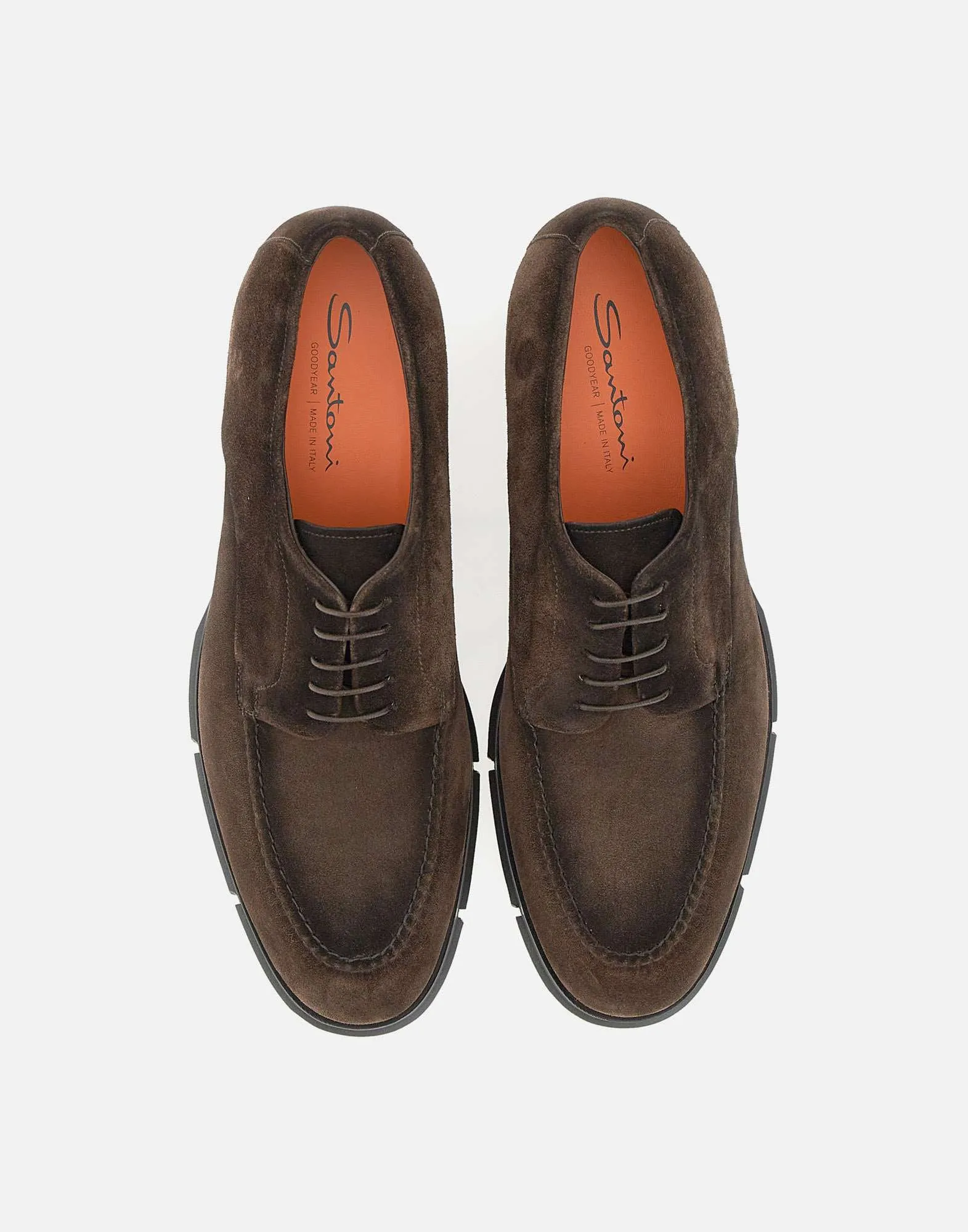 Luxurious Suede Lace-Ups in Dark Brown