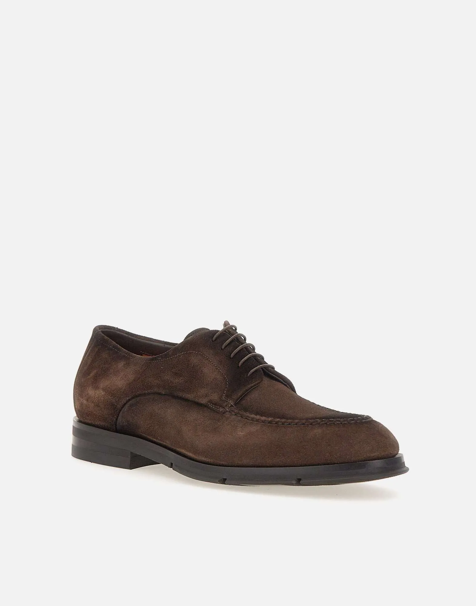 Luxurious Suede Lace-Ups in Dark Brown