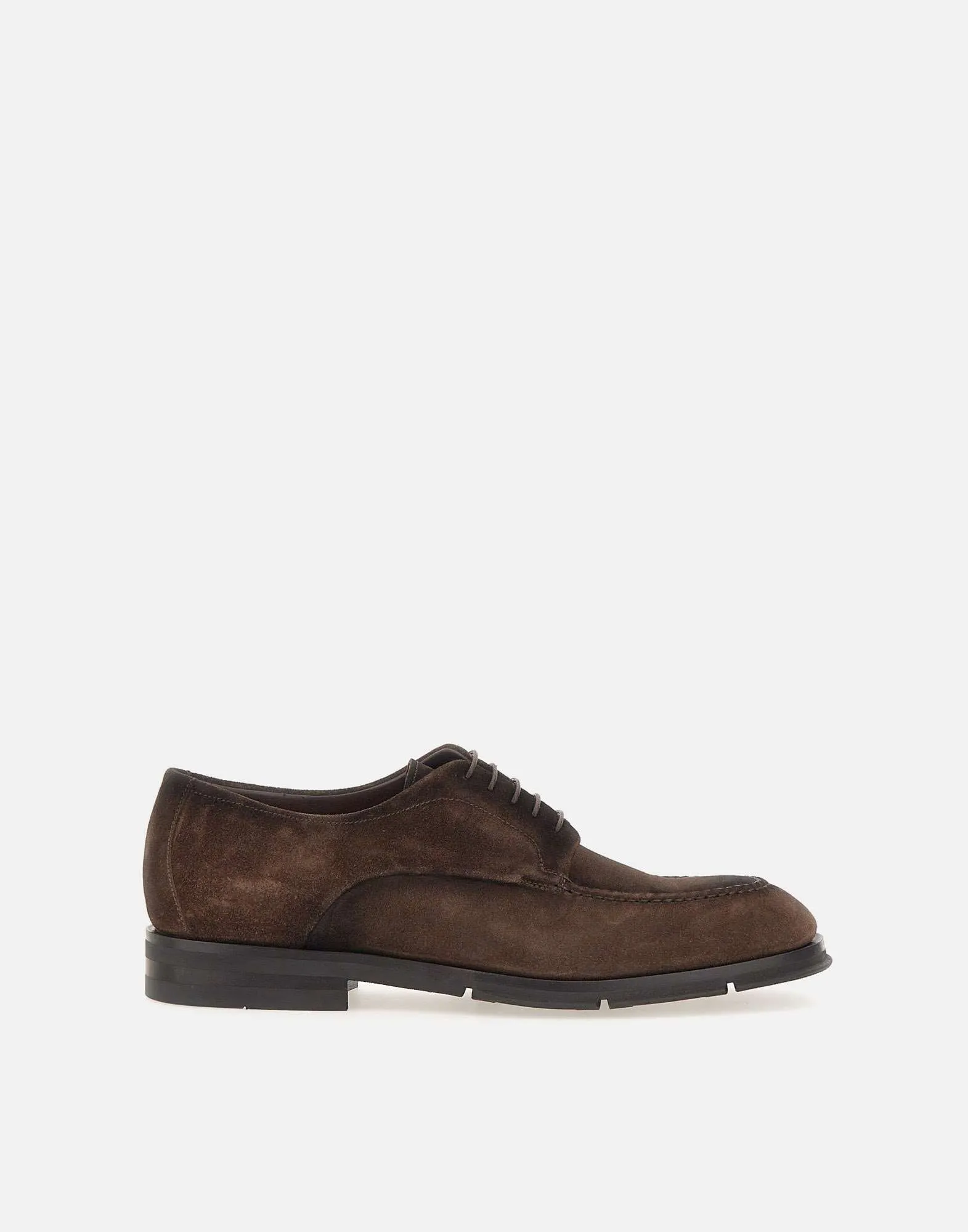 Luxurious Suede Lace-Ups in Dark Brown