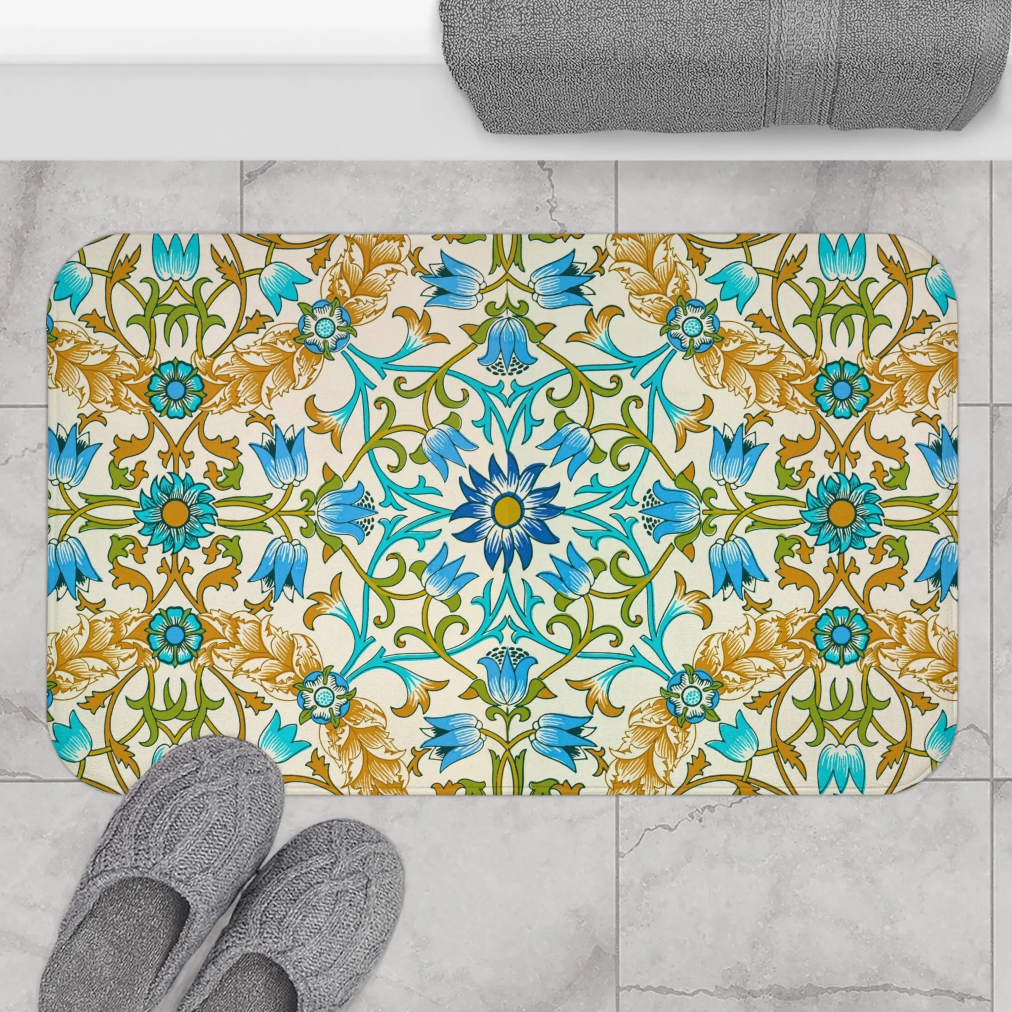 Luxurious William Morris Vine Bath Mat