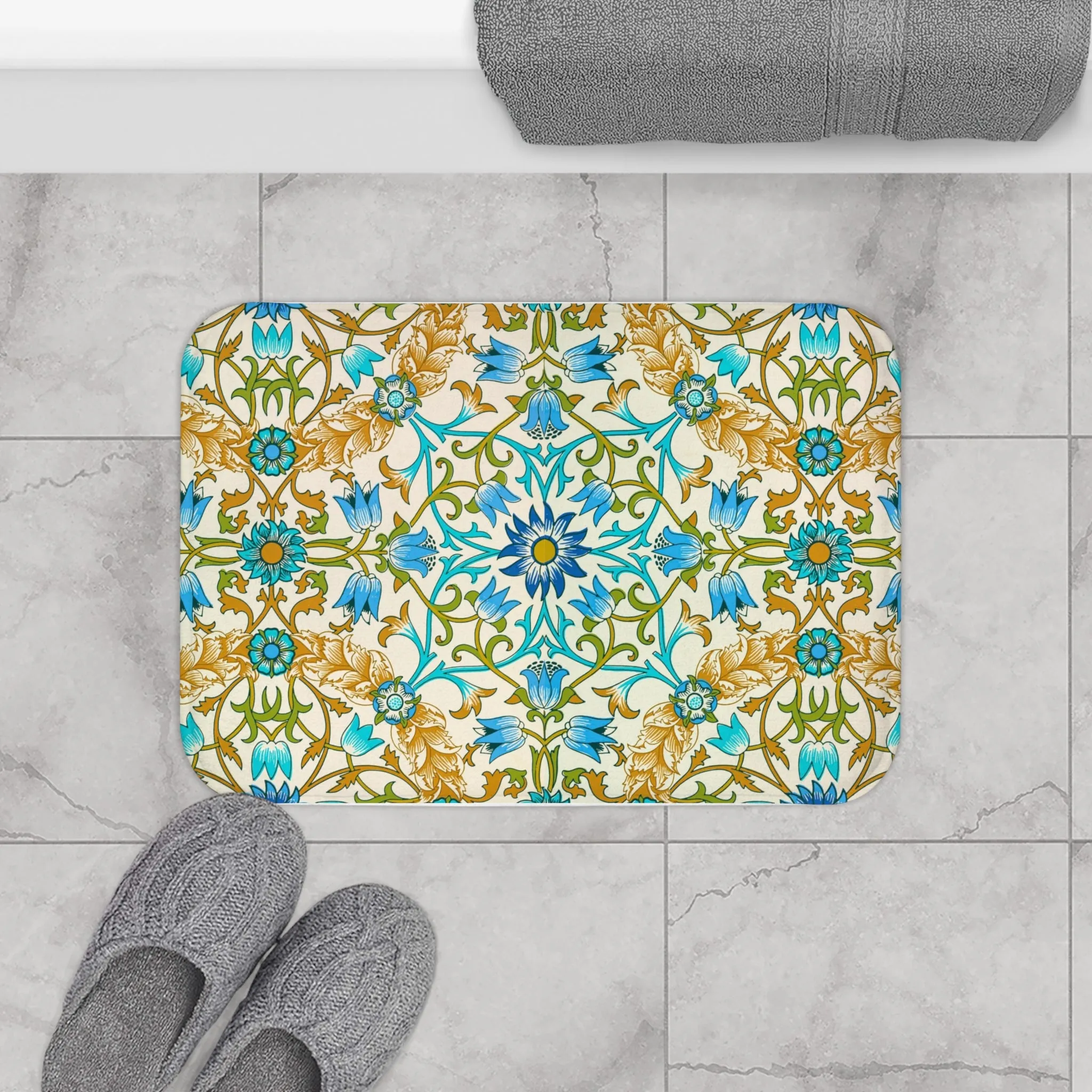Luxurious William Morris Vine Bath Mat