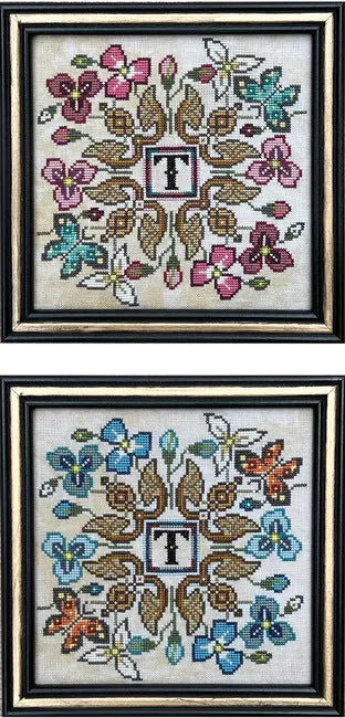 Make a Monogram - Tellin Emblem - Cross Stitch Pattern