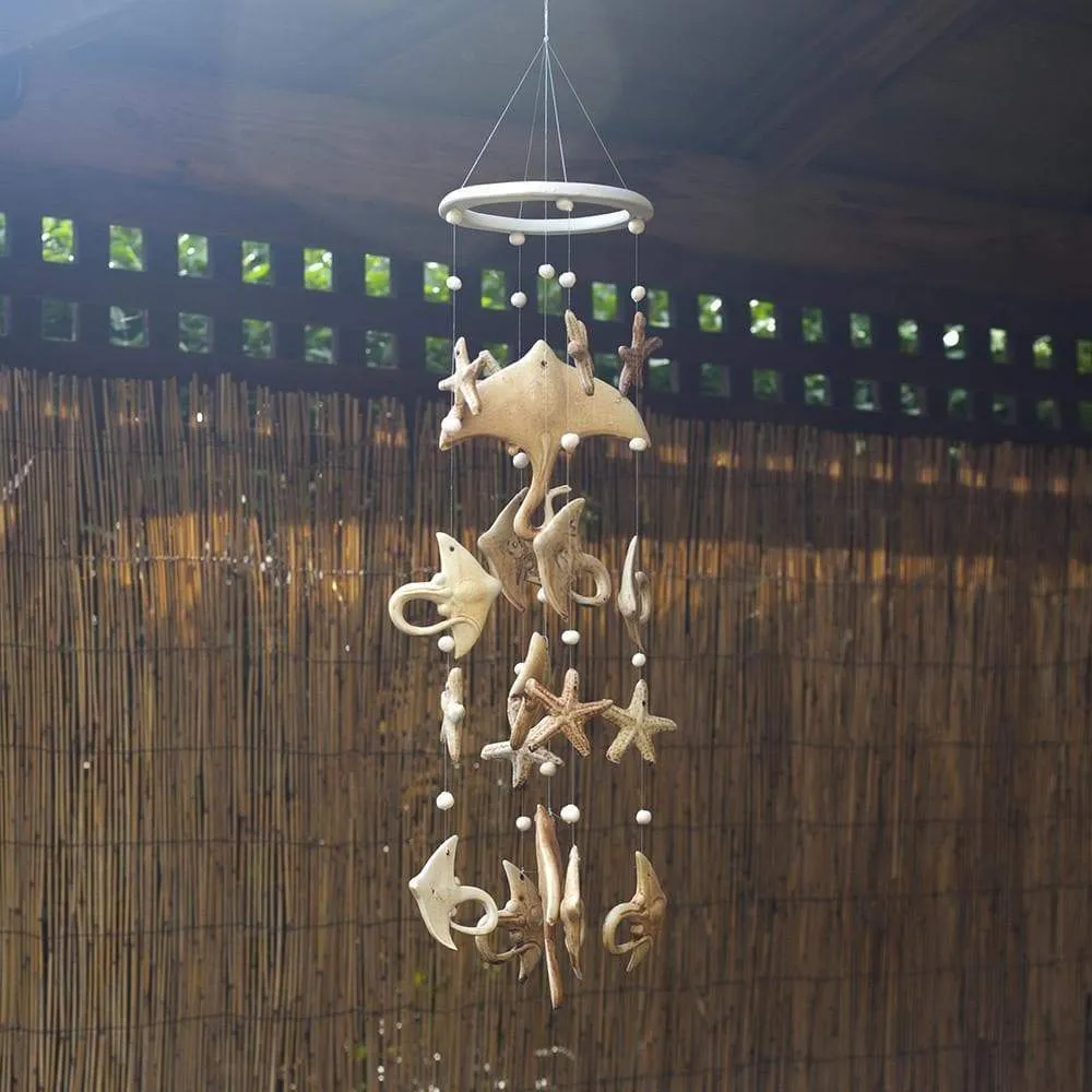 Manta Ray Sea Wind Chime - Hand Crafted Ornamental Wind Chime