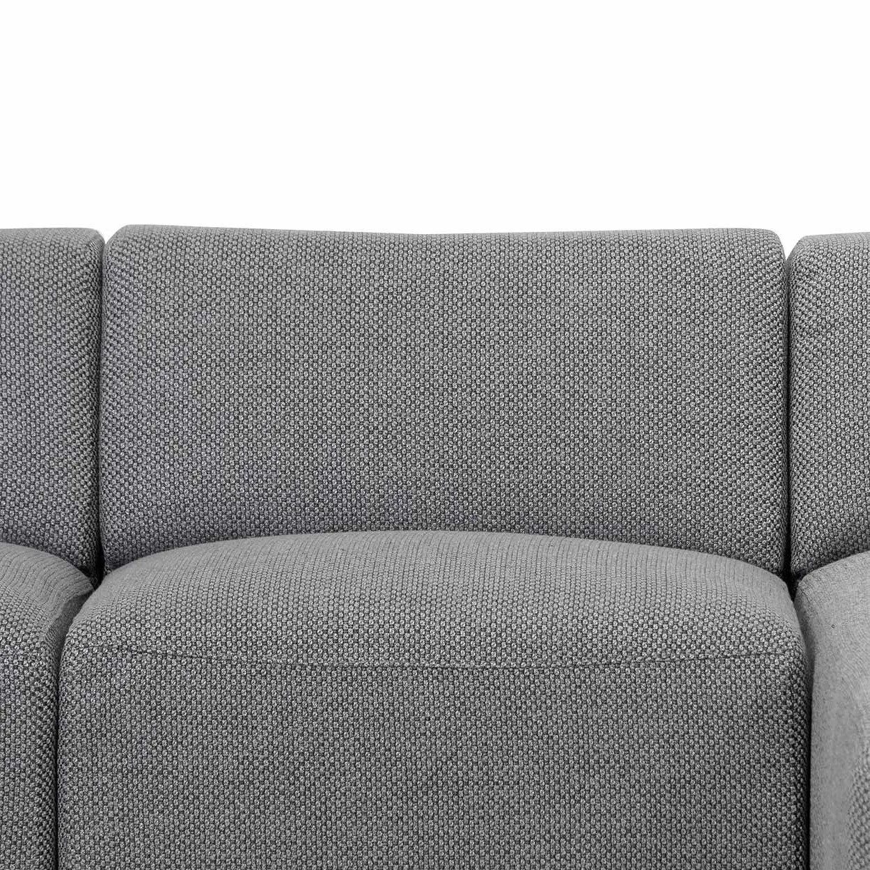 Marlin 3 Seater Right Chaise Fabric Sofa - Noble Grey