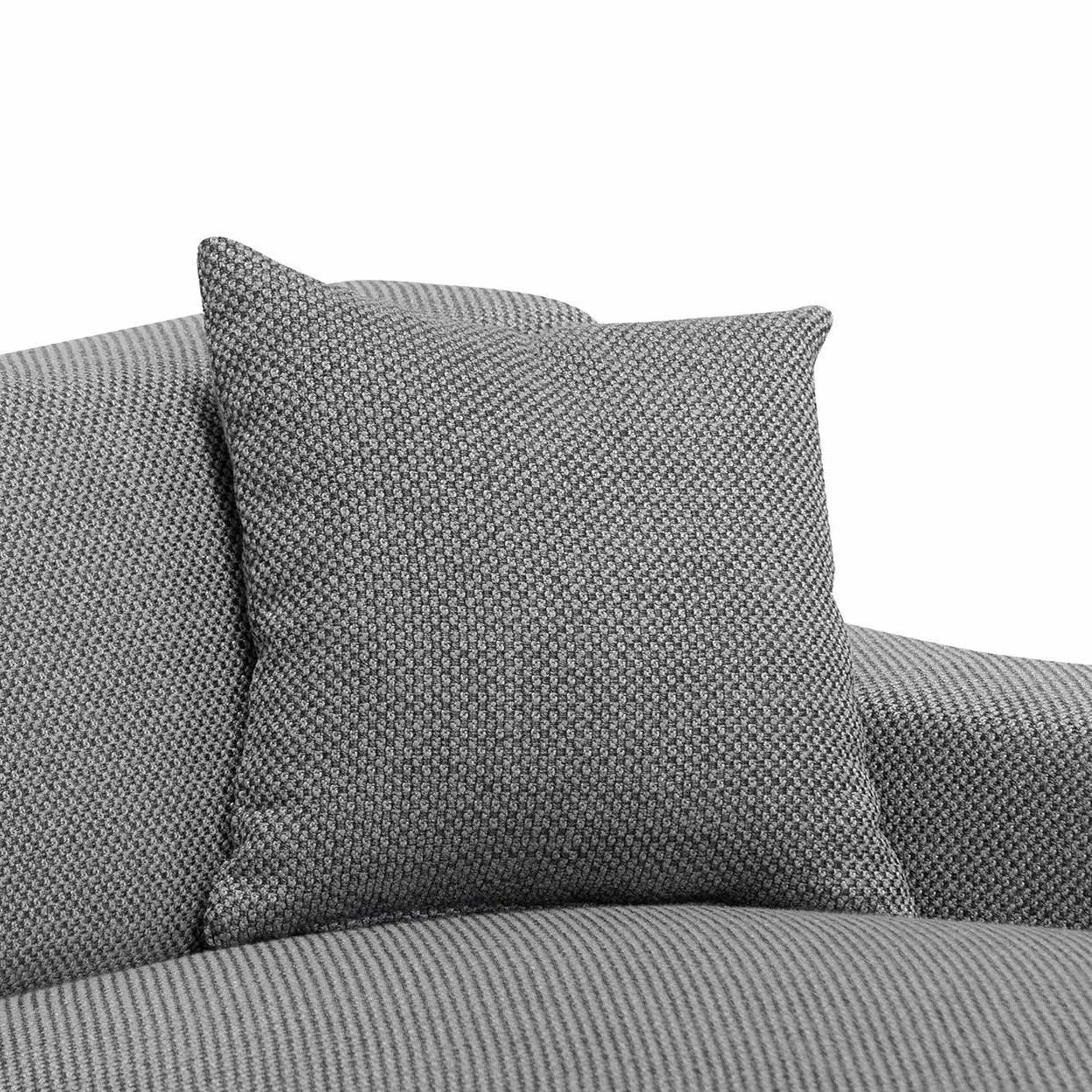 Marlin 3 Seater Right Chaise Fabric Sofa - Noble Grey