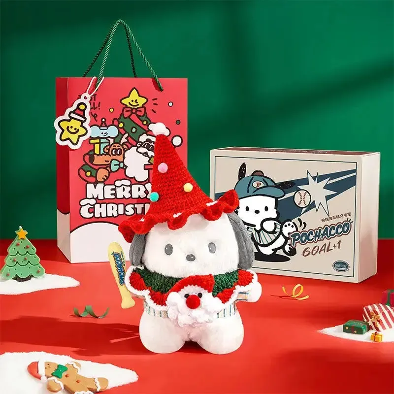 MarTUBE®︎ Sanrio Pochacco Plush Power Bank Portable Charger -Christmas Limited Edition