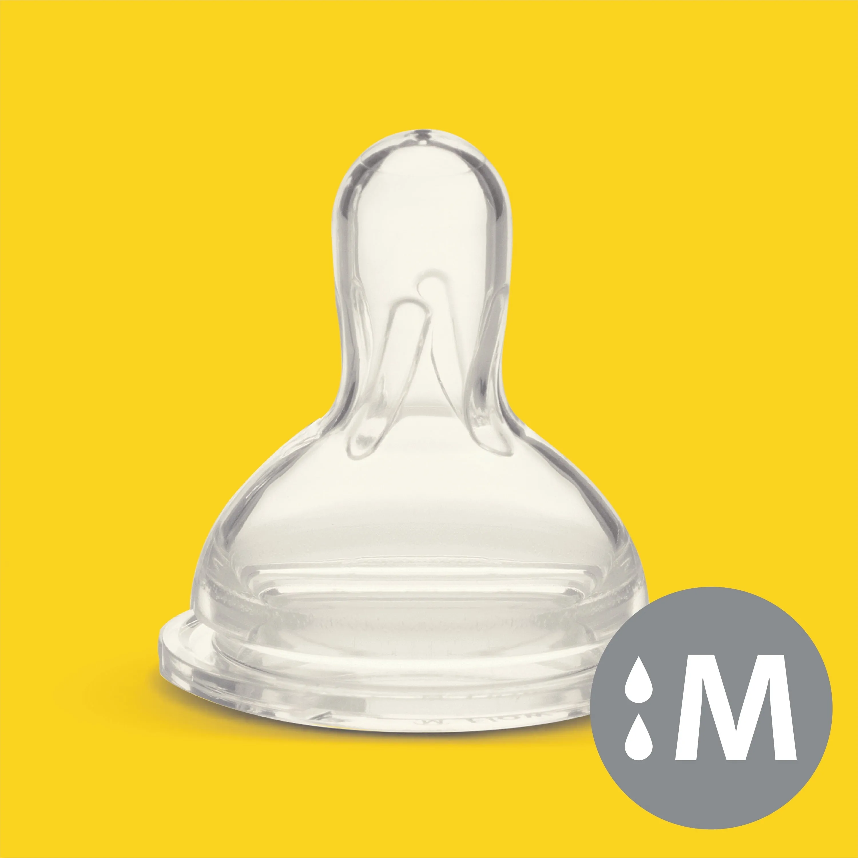 Medela Wide Base Medium-Flow Spare Nipples, 3-Pack