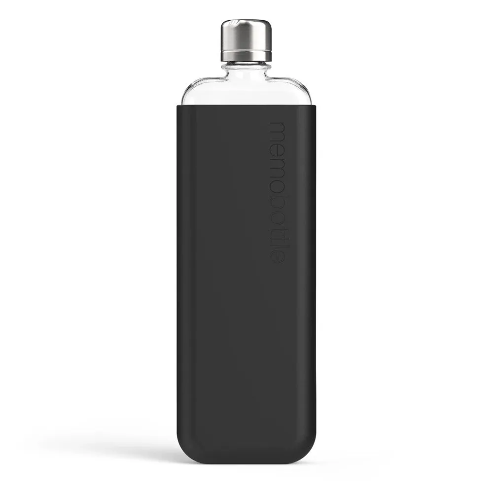 Memobottle: Silicone Sleeve SLIM Black Ink