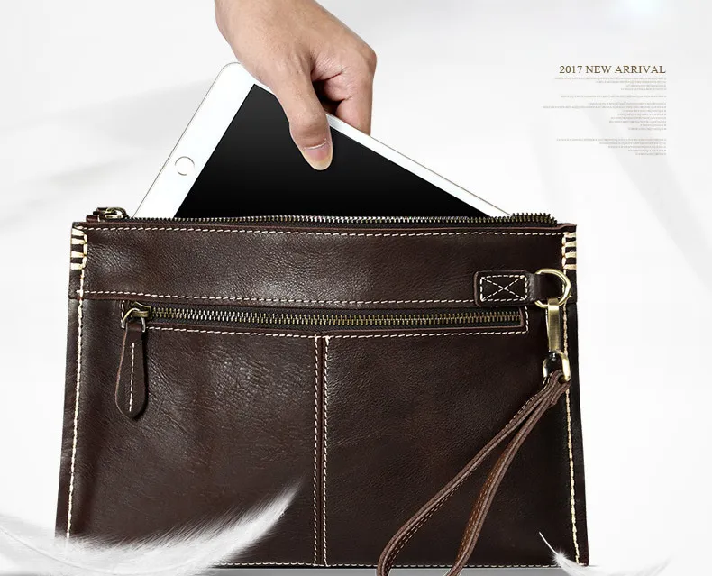 Men's Ultra Thin Leather Briefase Bag 8067