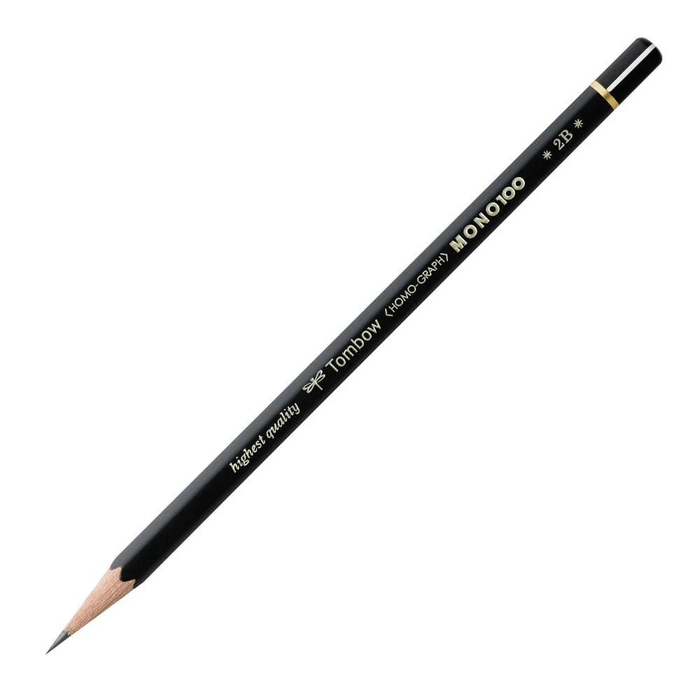 MONO 100 Graphite Lead Pencils - 2B Pack of 12