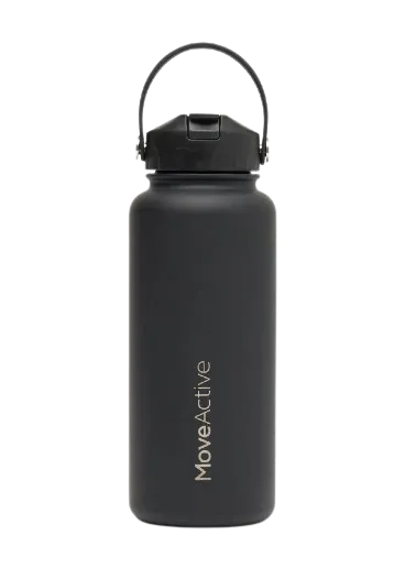 MoveActive 1L Insulated Drink Bottle - Black