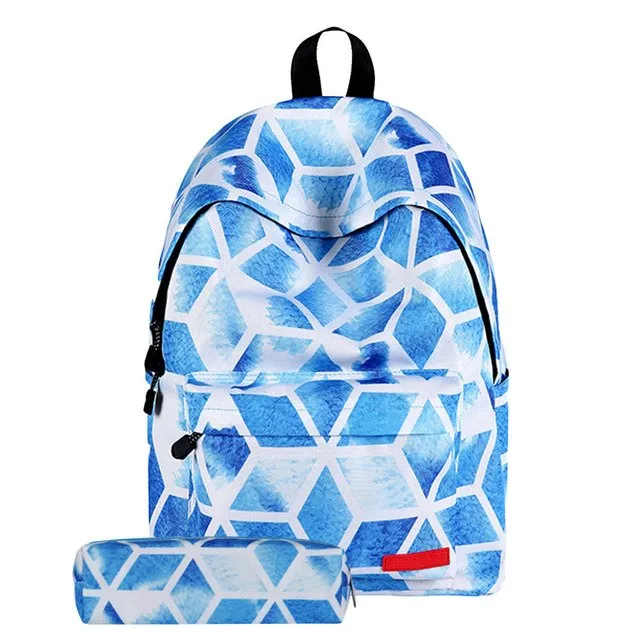 Multicolor  Canvas Backpack Stylish Galaxy Star Universe Space Backpack Girls School Backbag