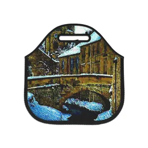 Neoprene Lunch Bag ... Walikng The Streets & Alleys ... 'Strolling The Canals ... '  ... Original Works  ...