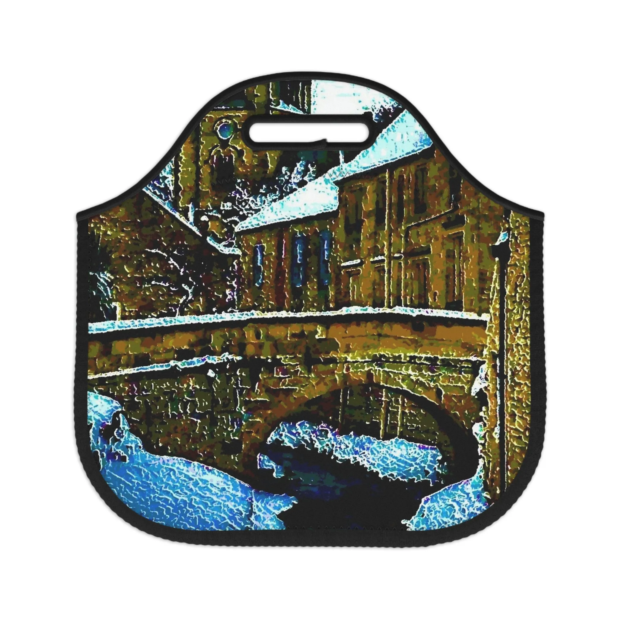 Neoprene Lunch Bag ... Walikng The Streets & Alleys ... 'Strolling The Canals ... '  ... Original Works  ...