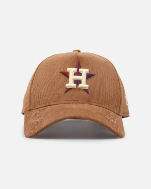 New Era Houston Astros 'Ornamental Corduroy' 9FORTY A-Frame Snapback Tan