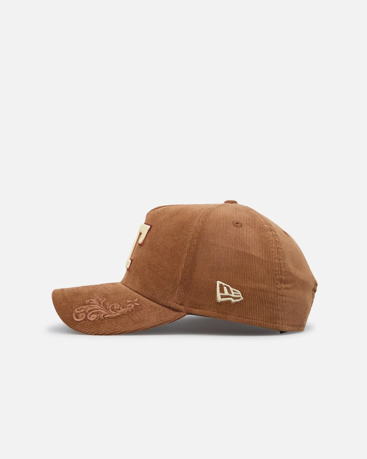 New Era Texas Rangers 'Ornamental Corduroy' 9FORTY A-Frame Snapback Tan