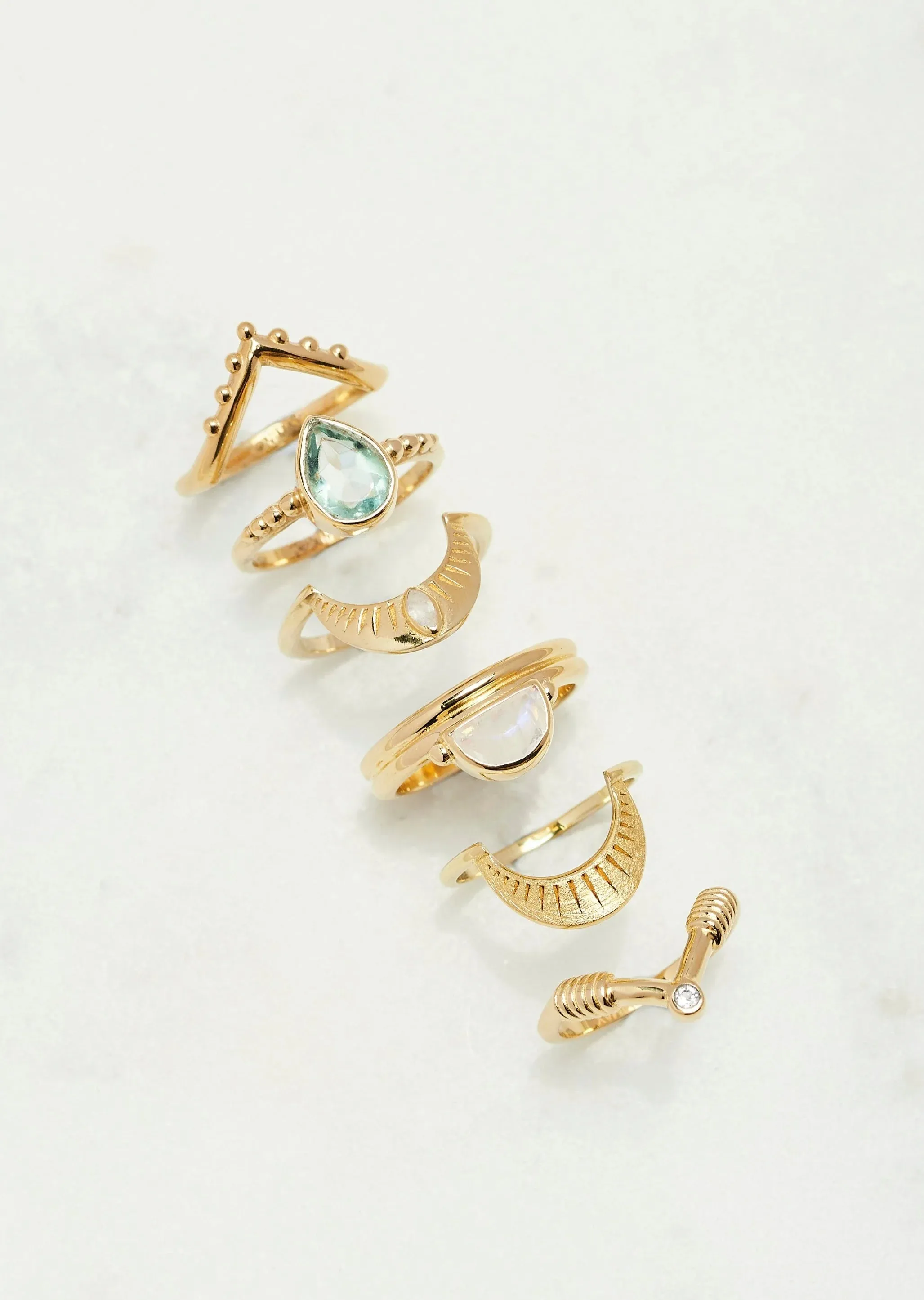 Noble Chevron Gold Band