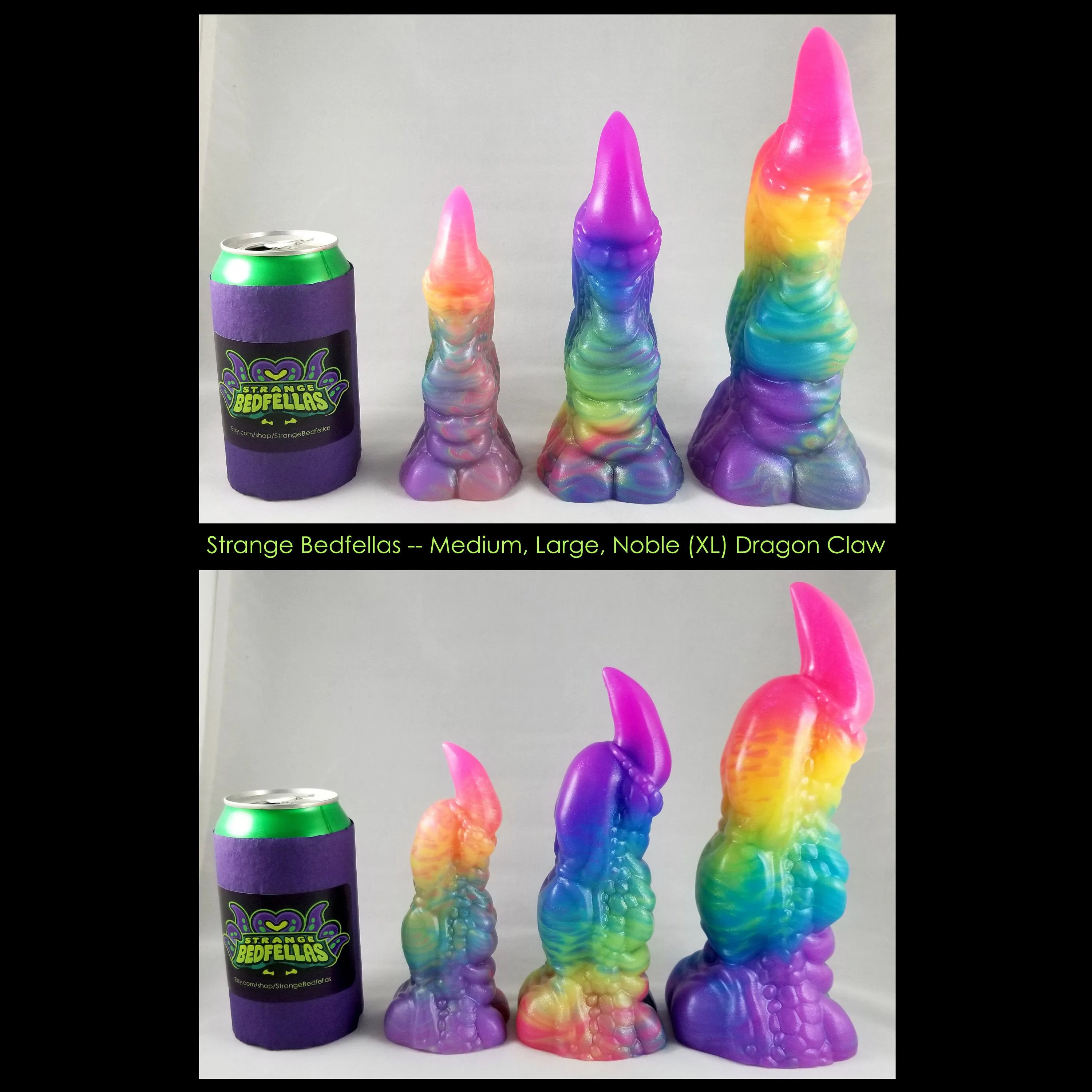 Noble Dragon Claw MISHAP -- Near Clear 31* silicone -- DC-843