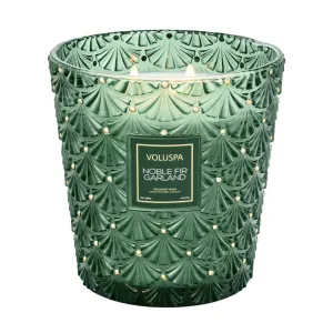 Noble Fir Garland 3 Wick Hearth Candle
