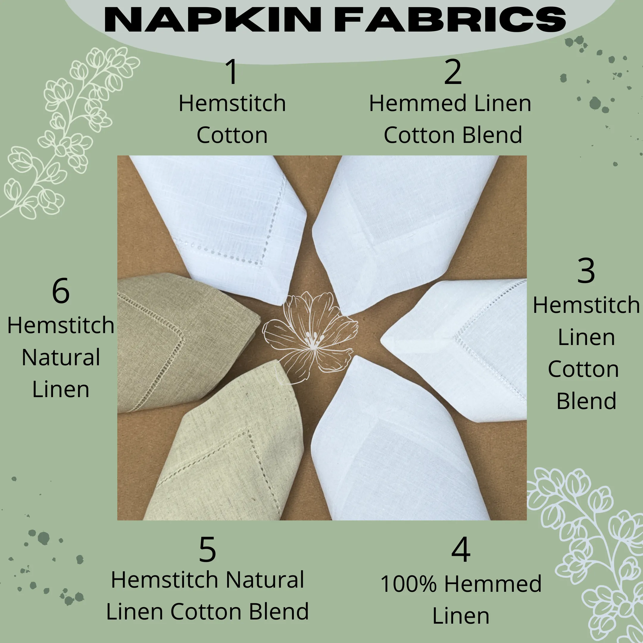 Noble Monogrammed Cloth Dinner Napkins - Set of 4 napkins