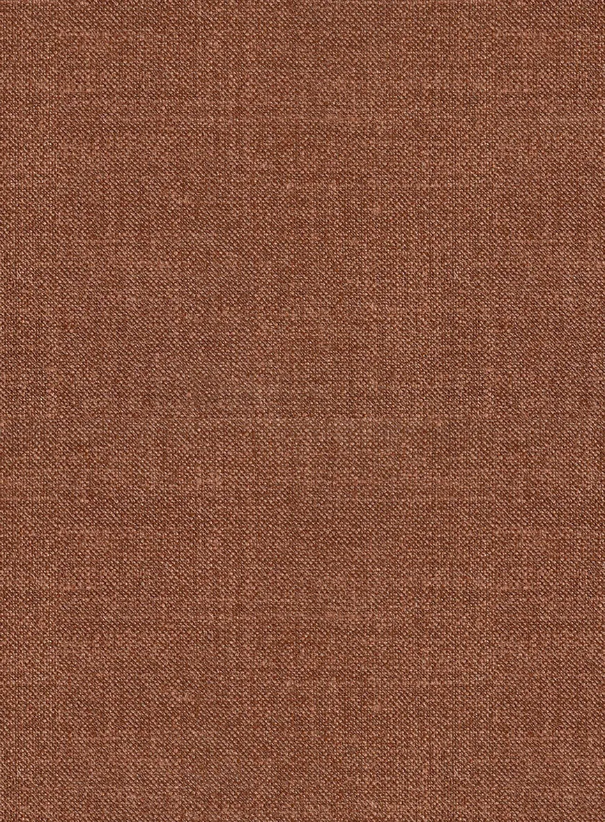 Noble Rust Wool Silk Linen Jacket