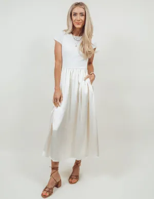 Noble Satin Midi Dress