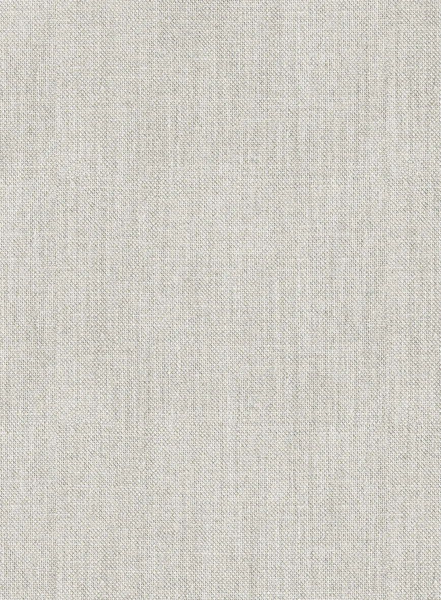 Noble Stone Beige Wool Silk Linen Pants