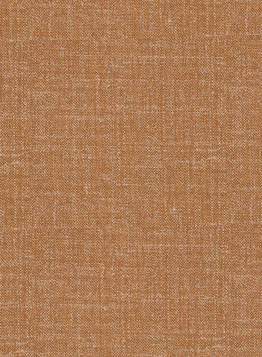 Noble Tan Wool Silk Linen Pants