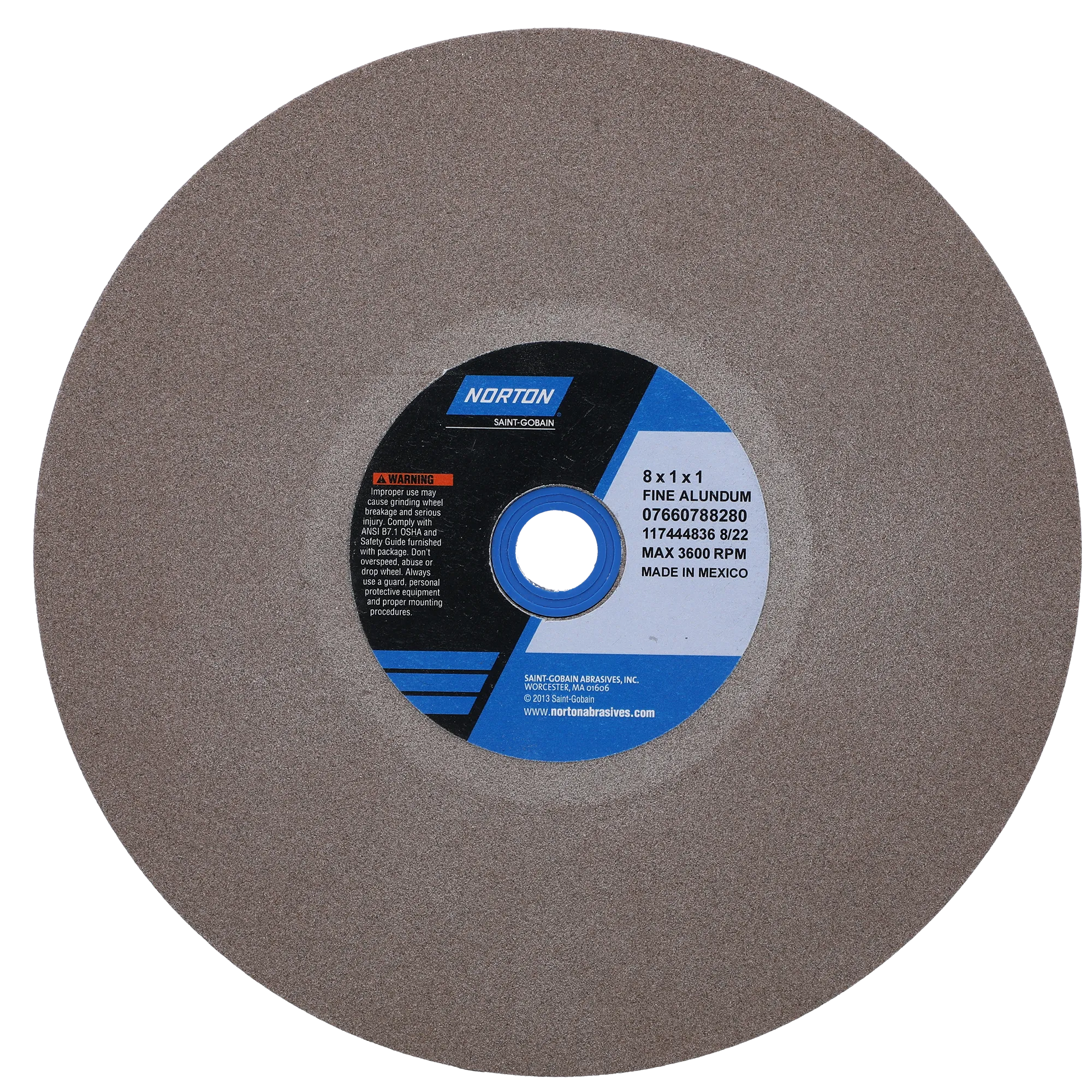 Norton 8 x 1 x 1 In. Gemini Bench and Pedestal Wheel 100 K VBE T01 1 Count