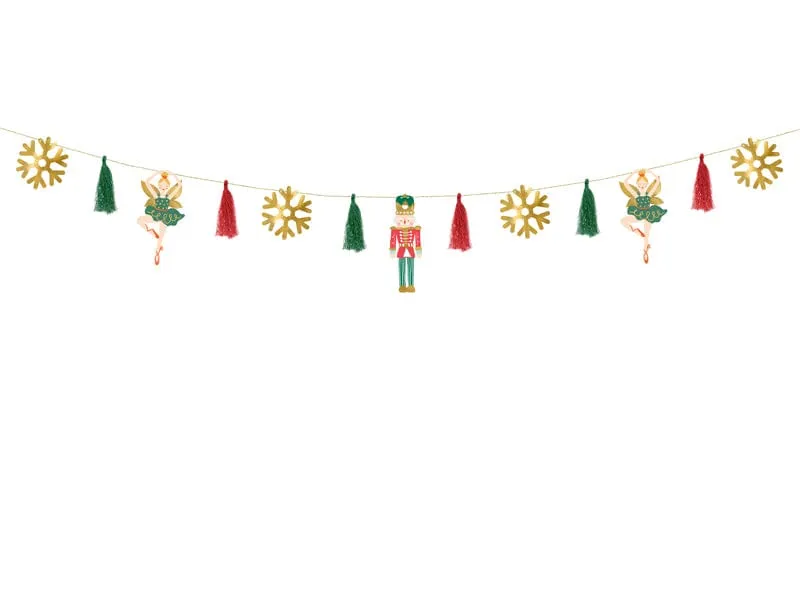 Nutcracker Christmas Garland - 2m