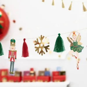 Nutcracker Christmas Garland - 2m