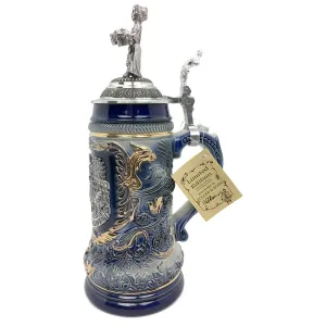 Oktoberfest Bierwagen Zoller & Born .9L German Beer Stein