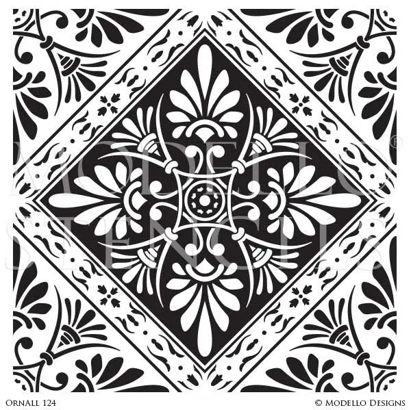 OrnAll124 Custom Vinyl Stencil