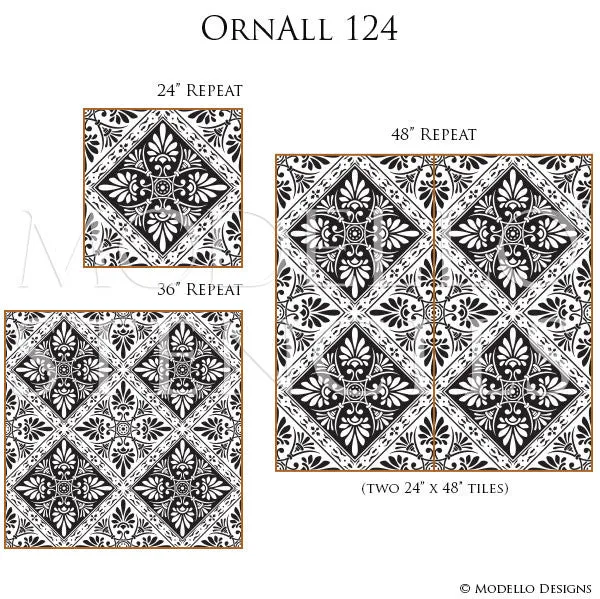 OrnAll124 Custom Vinyl Stencil