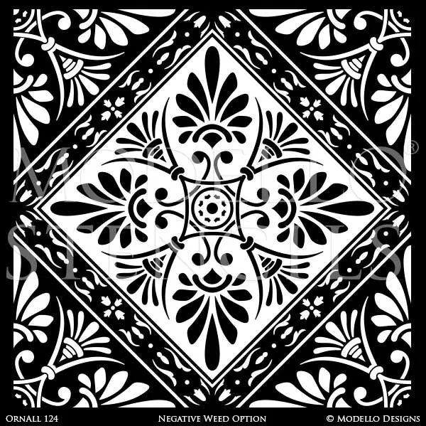 OrnAll124 Custom Vinyl Stencil