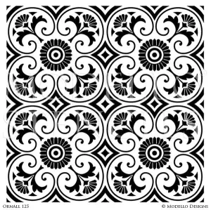 OrnAll125 Custom Vinyl Stencil