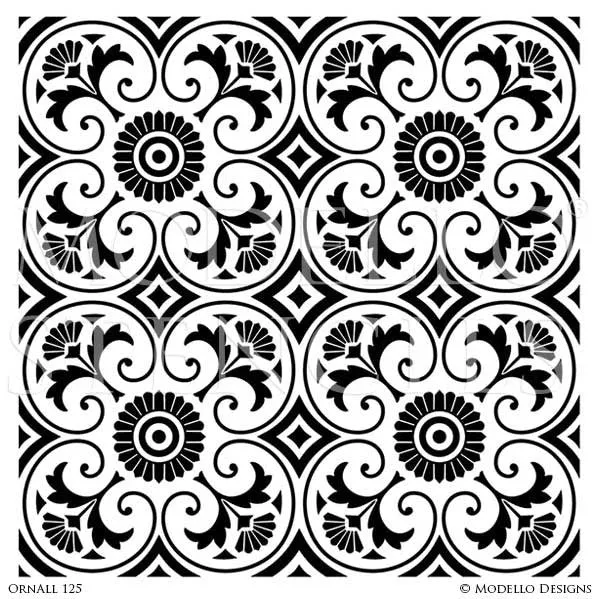 OrnAll125 Custom Vinyl Stencil