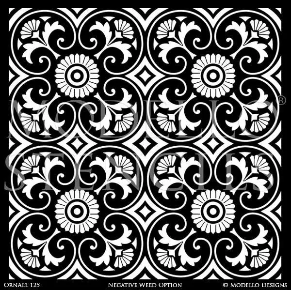 OrnAll125 Custom Vinyl Stencil