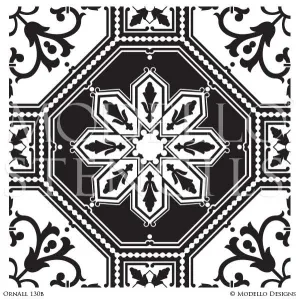 OrnAll130B Custom Vinyl Stencil