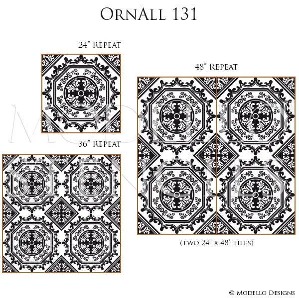 OrnAll131 Custom Vinyl Stencil